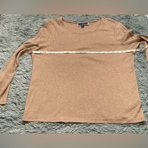 Karen Scott Women's Camel Long Sleeve Top